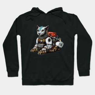 Cyborg Sphynx Cat Hoodie